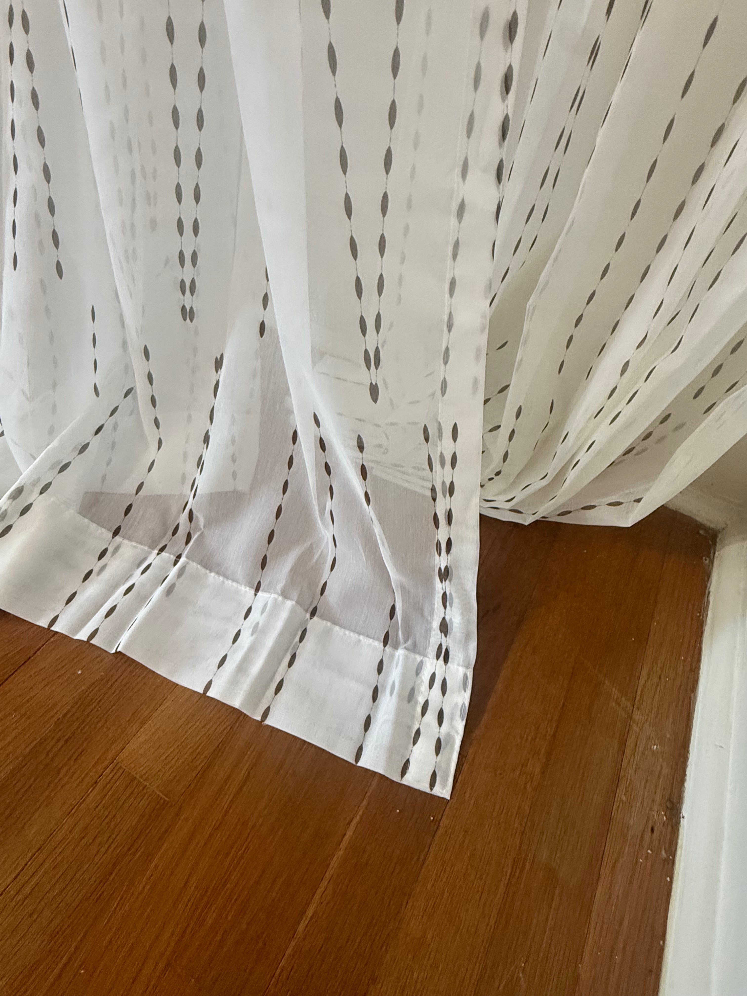 Almond Harvest Sheer Panel
