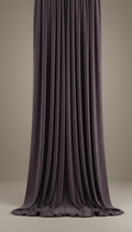 Velvet Aubergine Custom Drapery Panel