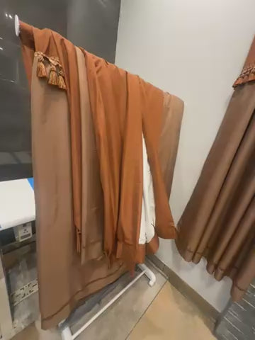 Two Tone Custom Drapery Panel